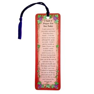 Vintage 90s Grapevine Bookmark - I Said a Prayer for You - USA Dicksons BKM-1006